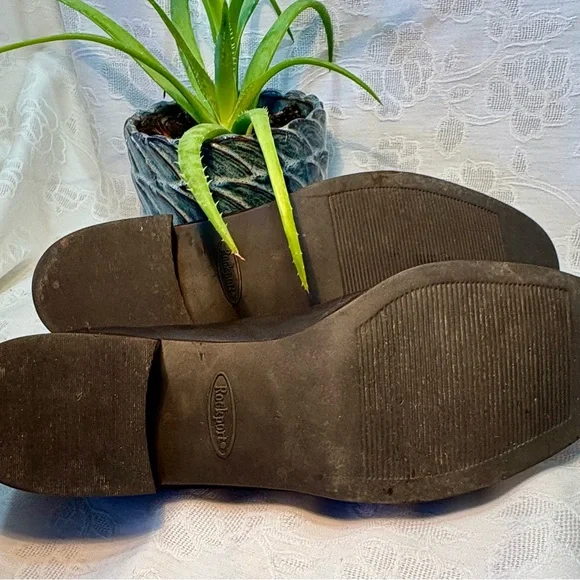 Rockport Women’s Dressy Slip-on Flats, dark Brown, Leather, Made Brazil, sz 9.5M - Picture 4 of 8